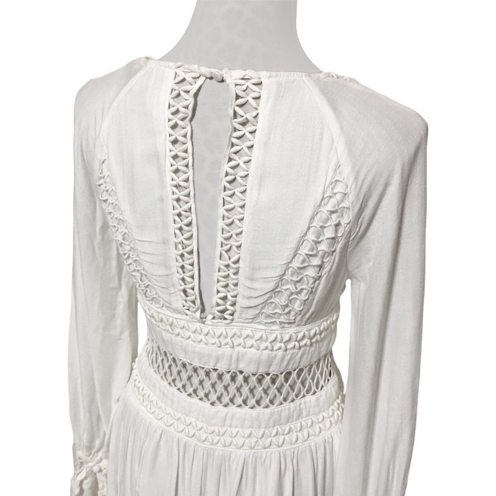 Free People White Crochet Trim Dress - Picture 12 of 16
